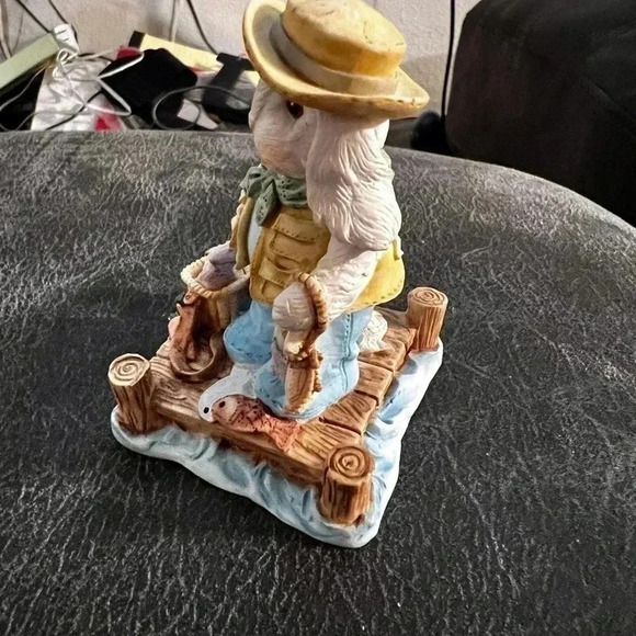 Adorable 1995 Vintage Cottontale Collection Hand Painted Bunny - Picture 4 of 6